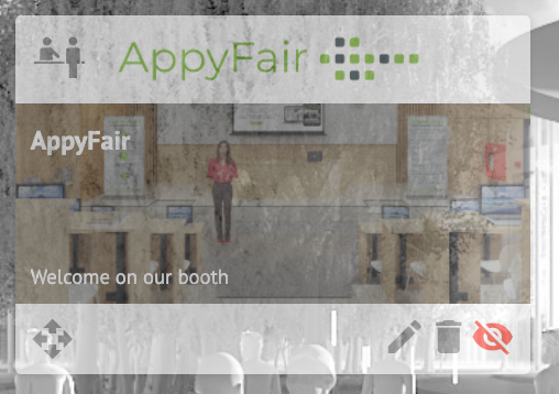 booth card in publishing mode on the virtual appyfair